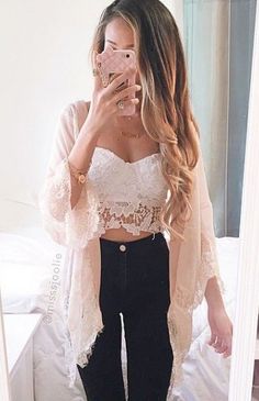 || Top Makeup Models || Bohol, Modieuze Outfits, Crop Top Outfits, Looks Chic, White Crop, Outfit Goals, Girly Outfits, Gyaru, Mode Inspiration