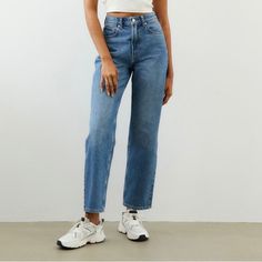 H&M 90’s Straight Jeans. High Waisted And Never Worn With Tags On. Size 10 Us H&m Jeans, Straight Jeans, Jeans Size, Size 10, H&m, Women Jeans, High Waisted, 10 Things, Women Shopping