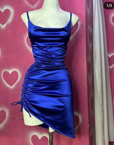 Silk Blue Dress Short, Royal Blue Dress Short Casual, Dark Blue Prom Dress Short, Hoco Dresses Royal Blue, Midnight Blue Dress Short, Royal Blue Prom Dress Short, Royal Blue Silk Dress, Hoco Dress Short, Dark Blue Prom Dresses