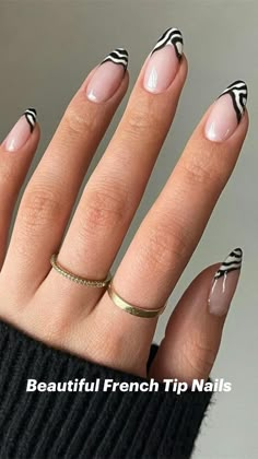 Trending Nails, French Tip Nail Designs, Colorful Nail, Nails White, White Nail