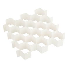 several white plastic blocks stacked on top of each other