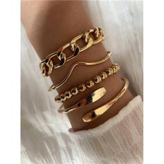 -Item Id 38256980 -Details: Metal -Style: Fashionable -Gender: Women -Style Type: Bracelet -Material: Iron Alloy **Open To Offers!!!** **Bundle To Save More** **30% Off Bundles Of 2 Or More Items!!** ***Orders Go Out Within 5-10 Business Days!! Thank You For Your Patience!! Multiple Sizes And Colors Available In Most Styles Don't See Your Size Or Color Listed, Just Ask. Cheap Chunky Gold Jewelry, Chunky Link Bracelets, Jewelry Y2k Gold, Jewelry Effey, Dark Jewelry Gold, Baddy Jewelry, Gold Jewelry Investment, Simple Gold Jewelry African, Jewelry Gold Modern