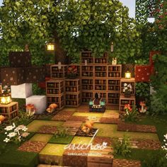 Enchanting Area Minecraft, Whimsical Minecraft, Minecraft House Inspiration, Cottagecore Minecraft House, Cherry Blossom House, Minecraft Enchantments, Blossom House