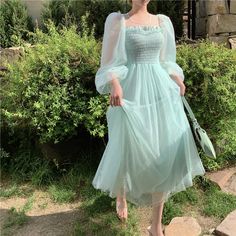 Trendy Dress Outfits, Korean Fashion Dress, Fairytale Dress, Women Beach, Korean Dress, Frock Design, Long Summer Dresses, Fairy Dress, One Piece Dress