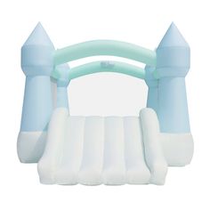 an inflatable bouncer is shown on a white background