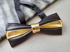 "100% Hand made bow tie Brand NEW in box. Very Rare and Unique Bow. Adjustable Strap Measurement approx. 4.5\"x 2\" inches / 11.5cm x 5 cm Perfect for wedding or any special occasion FREE US Domestic shipping" Luxury Tie For Gift, Luxury Standard Tie For Gift, Luxury Gift Tie, Classic Gold Bow For Black Tie Events, Party Suit And Tie Accessories For Father's Day, Gold Bow Ties For Black Tie Events, Classic Gold Bow Tie For Business, Gold Bow Tie For Business, Gold Classic Bow Tie For Business