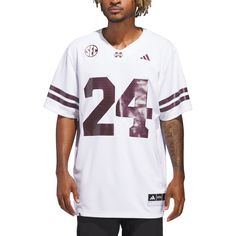 Get ready for the Mississippi State Bulldogs' White Out Game with this White Out Jersey. Built by adidas to replicate the jerseys the Bulldogs will wear on the field, you'll feel like you're part of the action on gameday. The recycled polyester design will keep you cool and dry this fall. Player Quotes, Mississippi State Bulldogs, Mississippi State, Sports Uniforms, Adidas White, Keep Your Cool, White Adidas, White Out, The Field