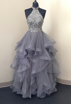 Grey Tulle Long Prom Dresses Lavender Dress Prom, Sparkly Ball Gown, School Dance Dresses, A Line Evening Dress, 파티 드레스, Custom Prom Dress, Evening Party Gowns, Lavender Dresses, Ghagra Choli