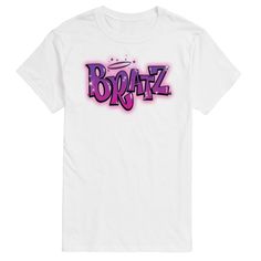 Spruce up your closet with this Men's Bratz Airbrush Logo Graphic Tee. Spruce up your closet with this Men's Bratz Airbrush Logo Graphic Tee. FEATURES Crewneck Short sleevesFABRIC & CARE Solid: cotton Heather: cotton, polyester Machine wash Imported Size: XXL. Color: White. Gender: male. Age Group: adult. Keep It Cool, Logo Graphic, Big & Tall, Fabric Care, Solid Colors, Graphic Tee, Age Group, Color White, Perfect Fit