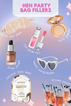 an info sheet describing the different types of cosmetics