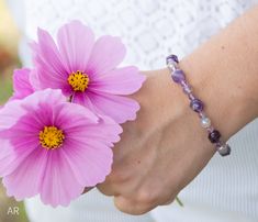 Handmade item Beaded Bracelet Color:  Gray, Amethyste, Purple Length: 7 1/2 Inches/ 19.0 Centimeters  Materials: Semi precious beads, amethyste, agate gray Location: Wrist Closure: Gold colored stainless steel toggle clasp Lavender Beaded Bracelet, Precious Beads, Freshwater Pearl Bracelet, Semi Precious Beads, Toggle Clasp, Bead Bracelet, Pearl Bracelet, Beaded Bracelet, Semi Precious