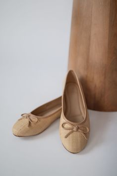 These woven ballet flats are understated in their simple style. We can't wait to pair these with modest skirts and dresses all season long! Style: round-toe ballet flats Color: wheat Materials: Raffia Upper *DreamCloud Cushion Insole * Rubber Outsole Beige Closed Toe Ballet Flats For Fall, Beige Ballet Flats For Fall With Flat Heel, Beige Ballet Flats For Fall, Beige Slip-on Ballet Flats For Fall, Comfortable Beige Ballet Flats With Round Toe, Casual Beige Ballet Flats With Round Toe, Casual Beige Closed Toe Ballet Flats, Beige Closed Toe Ballet Flats For Spring, Casual Cream Ballet Flats