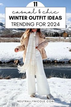 Winter Resort Outfits, Winter Fashion Outfits For Women, Casual Chic Winter, Trendy Winter Fashion, Outfits Cold, Weather Outfits, Chic Winter Outfits, Winter Outfit Ideas, Stylish Winter Outfits