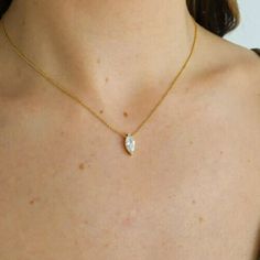 Marquise Necklace Diamond, Marquise Diamond Pendant, Marquise Necklace, Necklace Diamond, Marquise Diamond, Jewelry Inspo, Fine Jewellery Necklace, Marquise Cut, Lab Created Diamonds