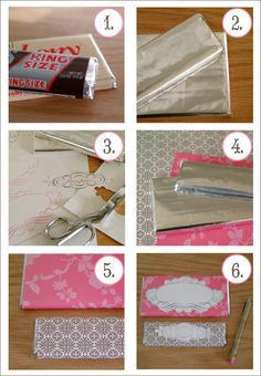 how to make a diy envelope from wrapping paper and duct tape - step by step instructions