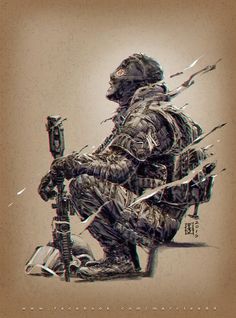 Chris Brown Art, Soldier Drawing, Wolf Tattoo Sleeve, Military Photography, Military Wallpaper, Military Gear Tactical, Military Action Figures