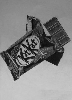 a drawing of a bar of kreme chocolate