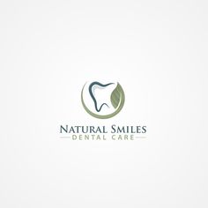 the logo for natural smiles dental care, which is designed to look like a tooth