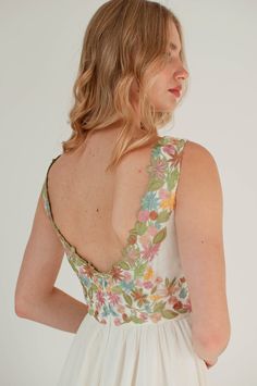 Chiffon Wedding Dress Open Back Floral Embroidered Hungarian - Etsy Wedding Maxi Dress With Floral Embroidery And Fitted Bodice, Floral Embroidery Maxi Dress With Fitted Bodice For Wedding, Floral Embroidered Fitted Bodice Maxi Dress For Wedding, Delicate Summer Dress With Fitted Bodice, Bohemian Floral Print Wedding Dress, Summer Floral Bridesmaid Dress, Floral Embroidered Dress With Fitted Bodice For Wedding, Wedding Embroidered Dress With Fitted Bodice, Summer Wedding Embroidered Dress With Floral Print