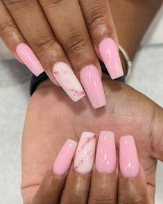 Pink Marble Nails 70+ Stunning Designs You Should Try This Month Pink Marble Nails Coffin, Marble Nails With Glitter, Hot Pink Marble Nails, Marble Nails Coffin, Marble Nails Pink, Nails Acrylic Pink, Nail Designs Pink, Pink Marble Nails, Rose Quartz Nails