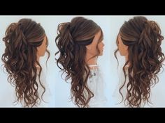 Bridal Hair Half Up, Hairstyle Bridal, Wedding Hairstyles And Makeup, Half Up Wedding Hair, Wedding Hair Half, Half Up Half Down Hair Prom, Bridesmaid Hairstyles Half Up Half Down, Prom Hair Down, Wedding Guest Hairstyles