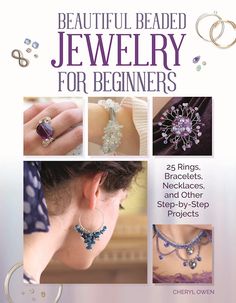 Discover just how easy it is to make your own gorgeous beaded jewelry with readily available semi-precious beads and stones! Beautiful Beaded Jewelry for Beginners shows you how to create fantastic day and evening pieces--necklaces, chokers, bracelets, cuffs, brooches, earrings, and rings--that will brighten up any outfit. Crafting expert Cheryl Owen offers 25 stunning designs that can be created in just a matter of hours, and explains every simple technique you need to get started. Each project is presented in full step-by-step detail, showing you exactly what to do. Jewelry For Beginners, Beaded Wedding Jewelry, Jewelry Making Books, Making Jewelry For Beginners, Beautiful Beaded Jewelry, Wire Jewelry Making, Beaded Jewelry Designs, Beaded Wedding, Precious Beads