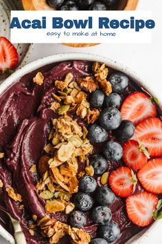 Need a delicious boost? This energizing acai bowl recipe is a wholesome way to kickstart your mornings. Acai Bowl Toppings, Homemade Acai Bowl, Acai Bowl Recipe, Acai Bowls Recipe, Healthy Brunch Recipes, Vegetarian Life, Healthy Brunch, Ninja Creami