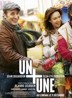 the movie poster for untune is shown with two people standing next to each other