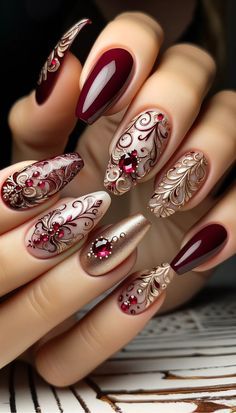 nail art Retro Nails, Fall Nail Art Designs, Fall Nail Art, Fall Nail, Nail Designs Spring, Nail Art Inspiration, Makati, Fall Nail Designs, Fancy Nails