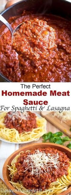 the perfect homemade meat sauce for spaghetti and lasagna is ready in just 30 minutes