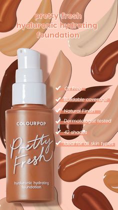 Pretty Fresh Hyaluronic Hydrating Foundation Hydrating Foundation, Health And Beauty Tips, Skin Types, Beauty Tips