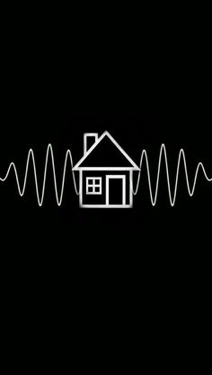 a house with a sound wave coming out of it