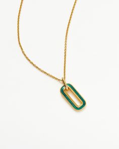 Enamel Haze Ovate Pendant Necklace 18ct Gold Plated Vermeil/Teal. This Everyday Pendant Necklace Features Luminescent Teal Detailing. The Ultimate Base Layer, Style Solo or Team with Chains and a Choker for an Instant Layered Look. 18Ct Recycled Gold Plated Vermeil on Recycled Sterling Silver Materials: Teal Enamel Pendant Dimensions: 20. 2mm X 10mm Total Length: Total Length 500mm with Continuous Extension from 460mm to 500mm Weight: 5. 5g All the Enamel is Hand Painted and Because of Its Lumin Everyday Pendant, Coin Pendant Necklace, Jewelry Accessories Ideas, Enamel Necklaces, Star Earrings Stud, Accessories Ideas, Layer Style, Demi Fine Jewelry, Gold Price