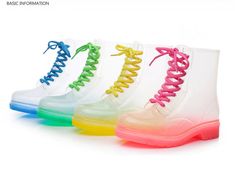 Korean cute transparent jelly rain boots · Cute Kawaii · Online Store Powered by Storenvy Clear Plastic Jelly Sandals With Round Toe, Casual Summer Rain Boots With Round Toe, Casual Round Toe Rain Boots For Summer, Trendy Spring Rain Boots With Round Toe, Yellow Round Toe Rain Boots For Spring, Green Rain Boots With Round Toe For Spring, Casual Yellow Rain Boots For Spring, Cute Kawaii