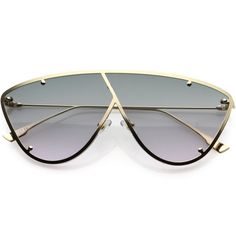 Description Measurements Shipping Embody a fashion forward runway mood with these luxury-inspired aviator sunglasses. The modern angular silhouette comes studded with metal details. Part of our Luxe Gradient Lens Collection, the frame is embellished with a bold tone trim for a more glamorous approach. These make the perfect addition to any outfit for a extra pop of style or color. Made with a sleek metal based frame, adjustable English style nose pieces, metal hinges and 100% UV protected lenses 90s Sports, Metal Hinges, English Style, Top Round, Retro Chic, Flats Top, Aviator Sunglasses, True Vintage, Green And Purple