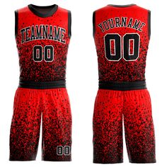 Represent your distinct look with this custom basketball jersey from our web. It boasts environmentally friendly sublimation digital printing technology and classic trims along with moisture-wicking technology for added comfort. Features: 1. Material: 100% Recycled Polyester 2. Jersey with sublimation printed name and numbers 3. Fit: Jerseys have an athletic cut. For a looser fit, we recommend ordering one size larger than you normally wear 4. Moisture-wicking fabric has spongy handle, good drap Red Team Spirit Shirt With Custom Print, Custom Print Red Sublimation Design For Team Events, Red Sporty Sublimation Design For Streetwear, Red Sublimation Design For Sports Events, Basketball Jersey Design Ideas Sublimation Black, Red Jersey Design Basketball, Sublimation Jersey Design Basketball, Sportswear Basketball Jersey With Team Name, Basketball Jersey With Sublimation Print