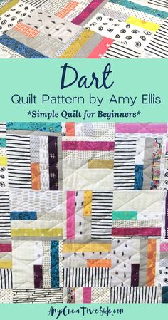 a quilt pattern with the words dare written on it