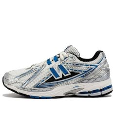 New Balance 1906R Shoes 'White Black Blue' M1906REB Casual Running Shoes With Vibram Sole For Marathon, Blue Running Shoes With Vibram Sole For Jogging, Blue Sneakers With Rubber Sole For Marathon, Blue Lace-up Marathon Sneakers, Blue Lace-up Sneakers For Marathon, Blue Running Shoes With Rubber Sole For Marathon, Blue Running Shoes For Marathon With Rubber Sole, Blue Custom Sneakers With Vibram Sole For Running, Blue Custom Running Sneakers With Vibram Sole