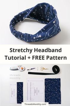 the instructions for how to make an easy headband with stars and stripes on it