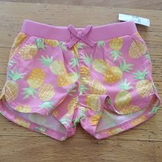 Pink Shorts With Pineapples On Them Brand Is Children's Place Size Is 18-24 Months New With Tags Smoke Free Home Let Me Know If You Have Any Questions Cute Yellow Bottoms For Playwear, Playful Yellow Beach Bottoms, Yellow Cotton Playtime Bottoms, Yellow Summer Playwear Bottoms, Cute Yellow Shorts For Playwear, Cute Yellow Shorts For Play, Playful Yellow Bottoms With Elastic Waistband, Yellow Bottoms For Playtime In Spring, Yellow Bottoms For Spring Playtime