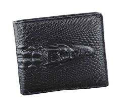 PRICES MAY VARY. Material : Genuine leather color :black Height: Approx. 4.05" (10.3cm) Width: Approx. 3.70" (9.4cm) Crocodile Alligator Head Real Leather Men Bifold Slim Coin bill Wallet Purse Black Leather Wallet With Crocodile Pattern, Black Leather Wallets With Crocodile Pattern, Business Bifold Wallets With Crocodile Pattern, Alligator Head, Alternative Gifts, Bf Gifts, Short Wallet, Wallet Organization, Leather Bifold Wallet