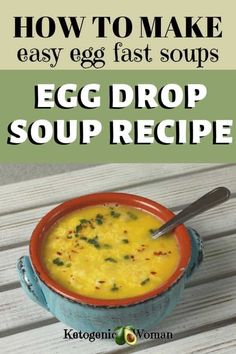 an egg drop soup recipe in a bowl