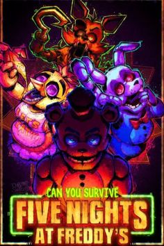 five nights at frodby's poster for the game, can you survive?