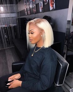 Short Spiky Haircuts, Bob Straight, 13x4 Lace Front Wig, Straight Hair Bundles, Brazilian Straight Hair, Dope Hairstyles, Platinum Blonde Hair