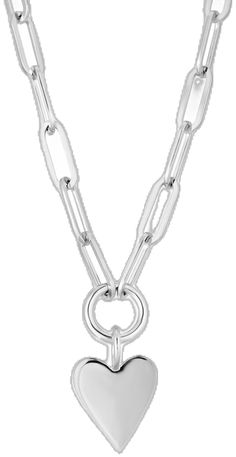 Handmade Heart, Link Chain Necklace, Chain Links, Heart Pendant Necklace, Link Chain, Chain Lengths, Heart Pendant, Chain Link, Silver Chain