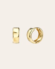 Flaunt your fierce fashion sense with these 14k Gold Bubbled Flat Hoop Earrings—golden, bold, and unapologetically stunning. Available in three sizes to match any vibe, slip them on and let your style do all the talking, because honey, these hoops are all about making an entrance. Outer Diameter: Approx. 16.3mm Inner Diameter: Approx. 14mm Width: Approx. 6mm Total Weight: Approx. 3.3 grams (per pair) Standard Production: 5-8 business days Rush Order Production: 2-5 business days Shipping: Select Everyday Luxury Gold Hoop Huggie Earrings, Everyday Luxury Yellow Gold Huggie Hoop Earrings, Luxury Tarnish Resistant Hoop Huggie Earrings, Luxury Hoop Earrings With Shiny Finish For Everyday, Luxury Shiny Finish Hoop Earrings For Everyday, Luxury Small Hoop Huggie Earrings With Shiny Finish, Luxury Huggie Hoop Earrings For Everyday, Chic 14k Yellow Gold Huggie Earrings, Chic 14k Gold Huggie Earrings