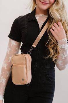 You'll feel empowered to take on whatever the day brings with the Lainey Crossbody as your companion! This multi-wear crossbody bag is convenient, cute, and sized to fit everything you need when you're on the go. The outside features two pockets ideal for your smaller essentials (think keys, lip gloss, and gum). Lainey adjusts from a crossbody, to a belt bag, to a fanny pack, and back again. Our most convertible bag yet. Perfect for adventures indoors or outdoors! The Lainey is newest trend in A Travel Crossbody, Kid Lifestyle, Pullover Cardigan, Ballet Slippers, Dark Khaki, Black Hardware, Tie Shoes, Phone Wallet, Mens Activewear