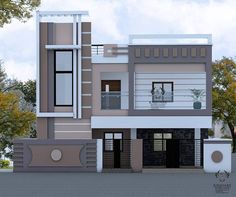 this is an image of a two story house