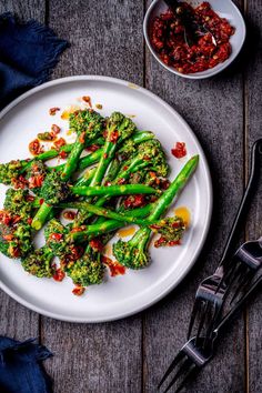 Spicy Charred Calabrian Chili Broccolini