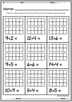 the missing numbers worksheet for addition and subtractional practice with pictures